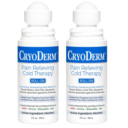 [BRSWGZT5CJ6AGD34] Cryoderm D-Roll-On-3oz-2 Cold Roll-On 3 oz. (Pack of 2)