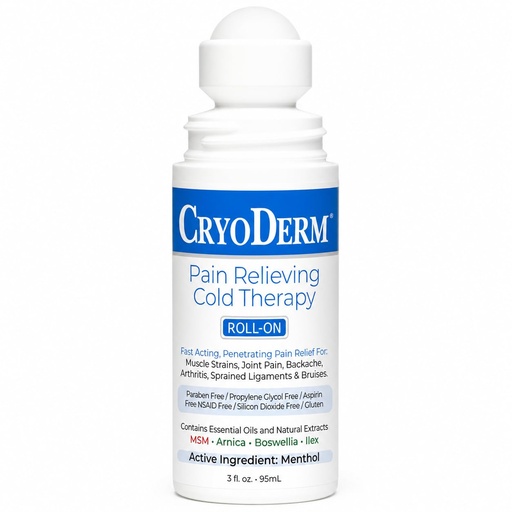 [BRSWIYQPCEAAGDD6] Cryoderm Cold Roll-on 3oz, 2.4 Lb