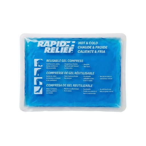 [BRSWKGYLBQDRMA3O] Rapid Relief Gel Ice Pack, Reusable Cold Pain Relief, Small 4x6 Inch 1 Ct