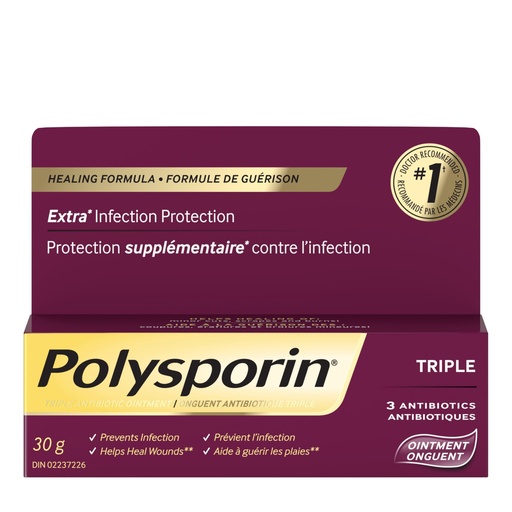 [BRSWYBAKCUCG2HY2] POLYSPORIN Triple Antibiotic Ointment for Cuts, Scrapes & Burns - 30g