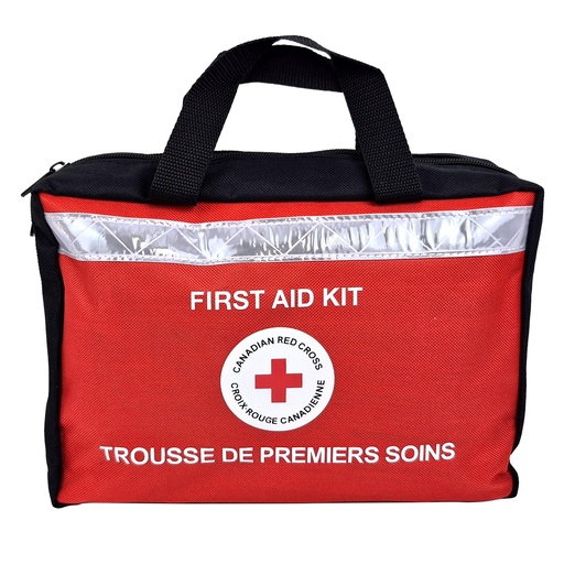 [BRSRGY37C4MWMD34] Canadian Red Cross Family First Aid Kit for Car, Home, Office, and More, Small First Aid Kit Fits in Backpack or Desk Drawer, 129 Pieces