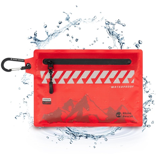 [BRSROAT6BEFGKDQ3] RHINO RESCUE Waterproof First Aid Kit, 114pc Ultralight Compact Gear
