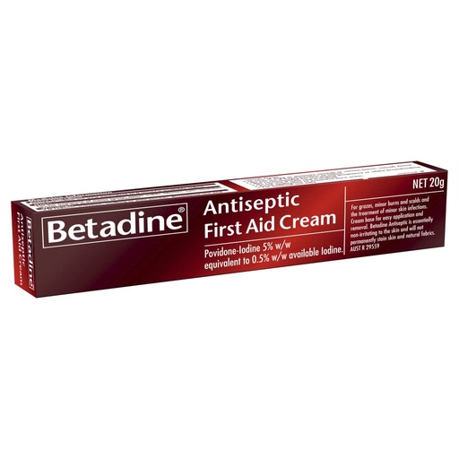 [BRSWGFL2A4IWCHT5] Betadine Antiseptic First Aid Cream, 20 g