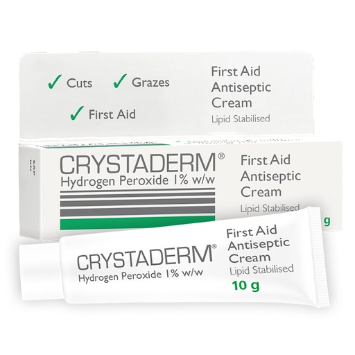[BRSROYAYA56AE33V] Crystaderm First Aid Cream - Wound Care Cream for Minor Skin Wounds. For Cuts, Grazes And Scrapes. Wound Healing, 10g Tube