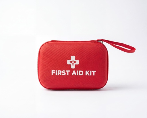 [BRSRY2Q2DIFQM3TZ] First Aid Kit 55+ Pieces - Compact Hard Case First Aid Kit for Car, Travel, Handbag, Hiking & Office | Crepe & Triangular Bandages, Sterile Gauze, Scissors, Whistle | Glovebox Size