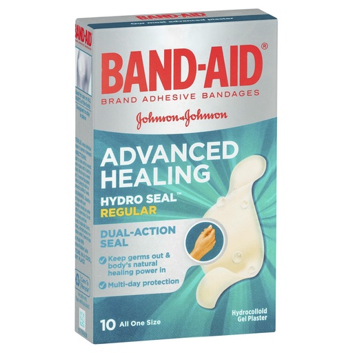 [BRSWIYTZOUABAFIY] Band-Aid Advanced Healing Hydro Seal Regular Gel Plasters 10 Pack