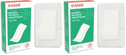 [BRSRG2QTDENRMCDK] Bodichek Non-Woven Island Dressings 15 cm x 9 cm Size 40 Pack