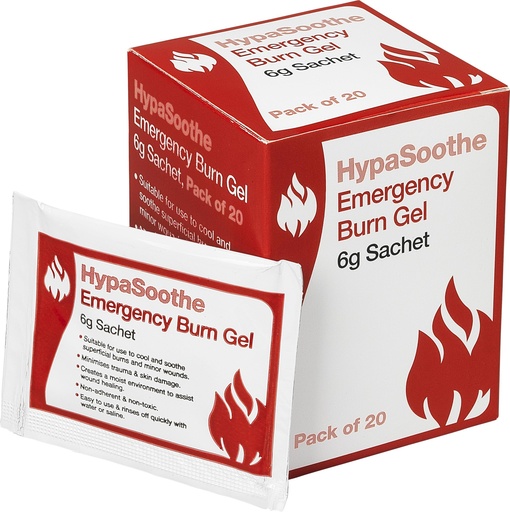 [BRSROGQEBUFAYGQ3] Safety First Aid HypaSoothe Pack of 20 Emergency Burn Gel 6g Sachets