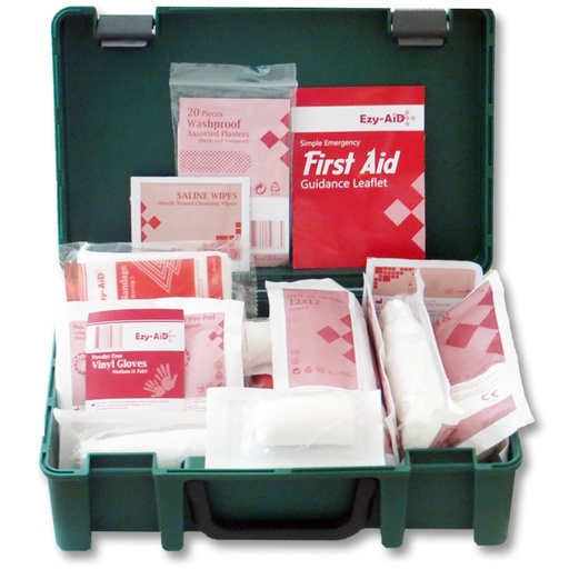 [BRSWIGQ3OYPRQ3DI] HSE Compliant - Travel & Workplace First Aid Kit for 1 - 10 Persons