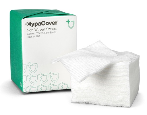 [BRSWIZQLAVYQYEA3] Safety First Aid HypaCover Non-Woven Swabs, 7.5cm x 7.5cm, Pack of 100
