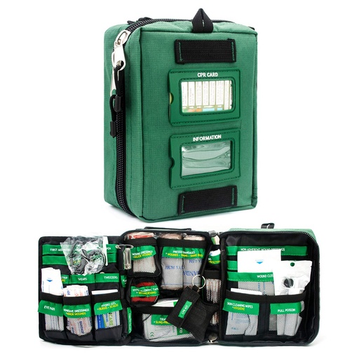 [BRSWGYY6BUFQGAD7] Professional Trauma First Aid Kit - Labelled Compartments for Home,Workplace, Outdoor, Car, Boat, Travel Emergencies 165 Piece Emergency Necessities Kits
