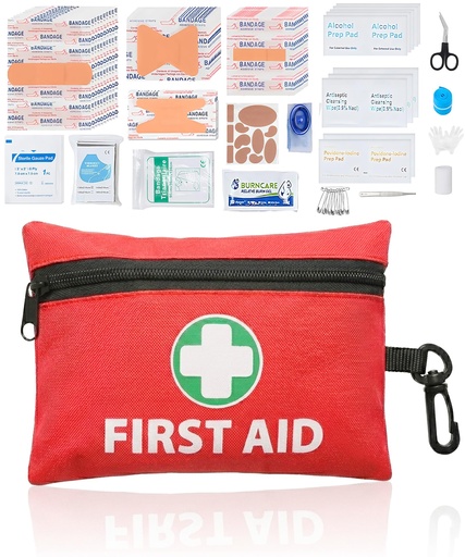 [BRSRGBQ3O4IR6HLJ] 132 Pieces First Aid Kit for Home, Travel, Office, Vehicle, Camping