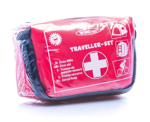 [BRSWIFAGAAFRME3E] 32-Piece First Aid Kit in Practical Case with Belt Loop 16536 red 1