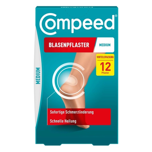 [BRSW2YICPJ5Q23A4] Compeed Blister Plasters Medium - 12 x Transparent Hydrocolloid Plasters