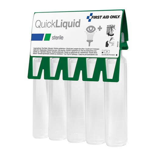 [BRSWIB3RCIARGEI3] First Aid Only 20 ml QuickLiquid Eyewash Ampoules - Pack of 5