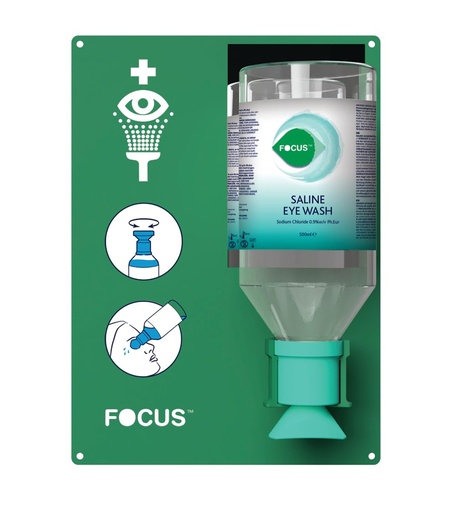 [BRSROFQLDIJQ2YI7] Focus Emergency Eyewash Station with Bracket - Complete