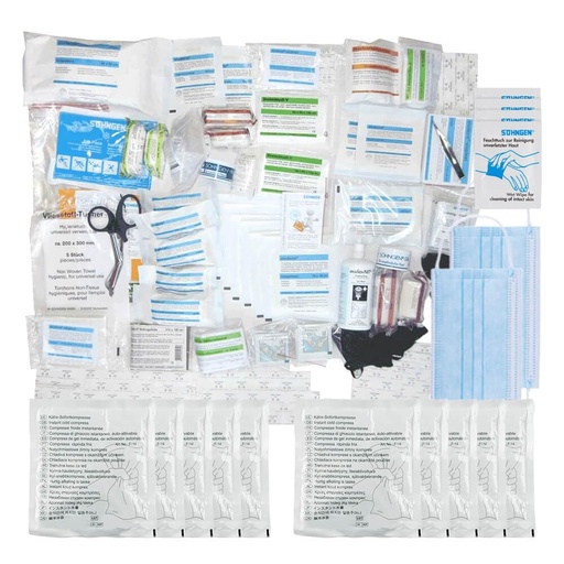 [BRSROBAYCMNWCFY3] Refill Set for Söhngen First Aid Case Workshop + 10 Instant Cold Compresses, Item No. 610443 | First Aid Filling | Refill Pack