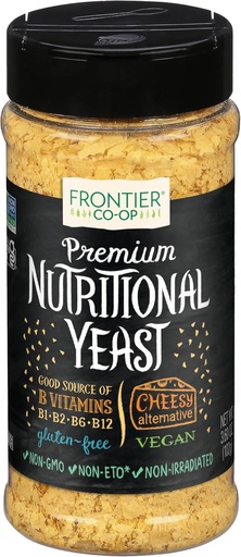 [BRSWGBQQBEIBOGYY] Frontier Co-op Premium Nutritional Yeast Flakes, 3.6 oz with Vitamin B12 - For Popcorn, Snacks, Pasta, and Soup