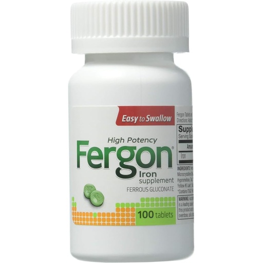 [BRSWEBI3CJ6RQDLL] Fergon High Potency Iron Supplement, 100 Count