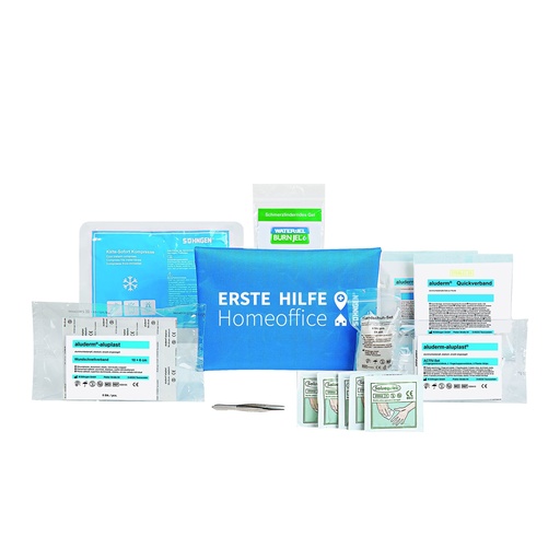 [BRSROYIYDEOWGAD6] Söhngen First Aid Bag Home Office Blue (First Aid Kit Including Bandage Material, Compresses, Plaster Set) 0307045b