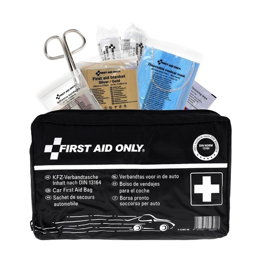 [BRSWGHAQAUHGCHLK] First Aid Only P-10019 First Aid Bag for Car DIN 13164 Blue