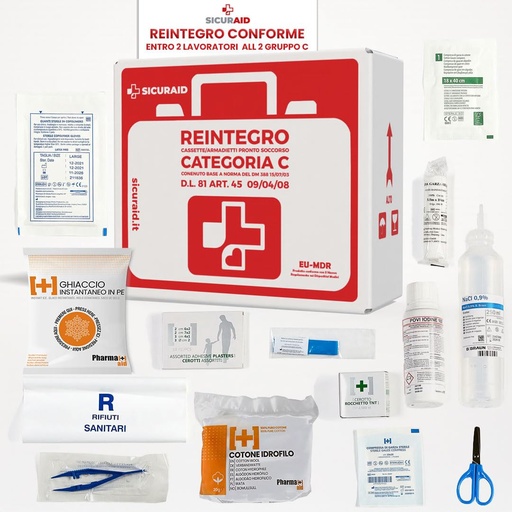 [BRSRACY7CIIA4DT7] SICURAID Replenishment Kit First Aid Cassette Attachment 2 Group C