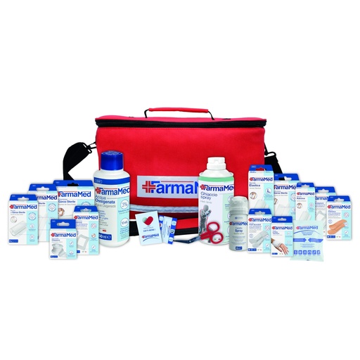 [BRSWYZIKAAFQA3DA] FARMAMED 220 Piece Professional First Aid Kit, Sports Medical Bag, First Aid Kit for Car, Home, Travel, Sports