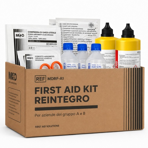 [BRSRYZQ6PMJWGGT7] Replenishment Kit First Aid Attachment 1 D.M. 388 – Compliant Content Regulations – First Aid Cassette Supply for Companies with 3+ Employees