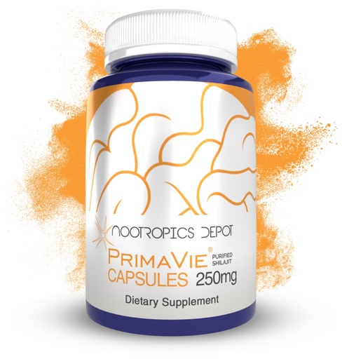 [BRSWG2QCOIHWGA3G] Nootropics Depot PrimaVie Shilajit Capsules | 250mg | 90 Count | Purified Extract | Ayurvedic Herb | Supports Mitochondrial Function + Boosts Endurance