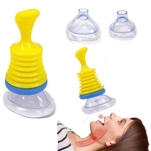 [BRSRE232DMHAGCTL] Suffocation Rescue Device Portable Suffocation Rescue Device for Kids & Adults - Quick First Aid Kit with Airway Suction with 2 Masks for Kids and Adults
