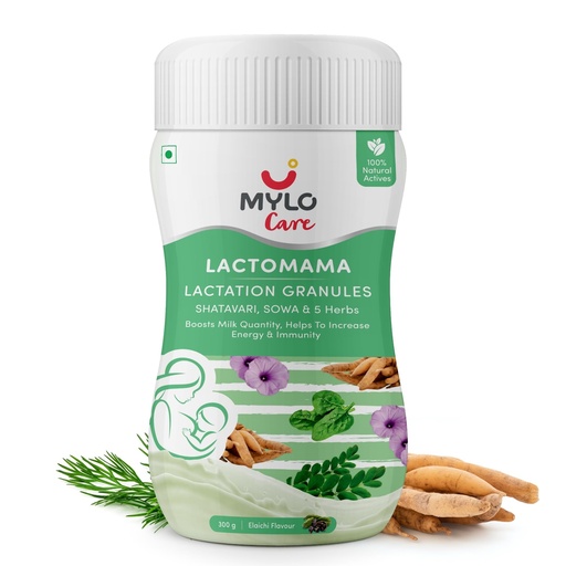 [BRSRAGA6A4PBG2DK] Mylo Lactomama Lactation Granules (Elaichi Flavour, 300 g (Pack of 1))