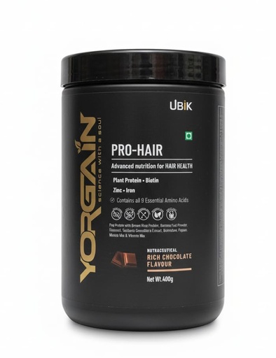 [BRSREYAHAF5WAAAU] YOR GAIN PLANT PROTEIN | RICH CHOCLATE FLAVOUR | 400 GM