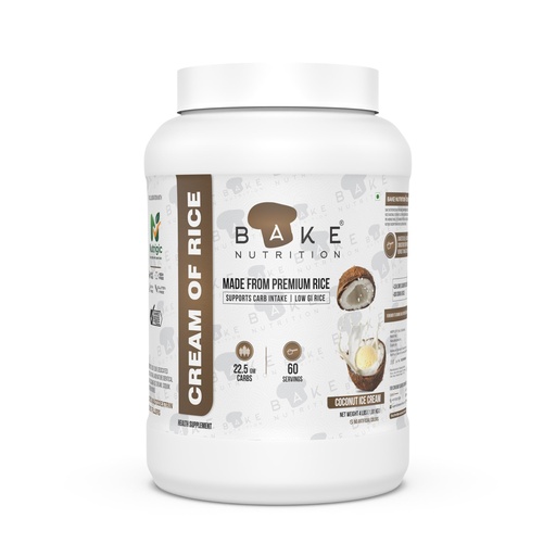 [BRSRYFD6DEMWM2D5] Cream Of Rice, Supports Carb Intake, 60 Servings, (4 Lbs, Coconut Ice Cream)
