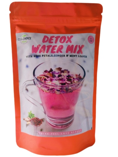 [BRSRAYYPC5YB4ELV] Rlb Choice Floral Fusion Detox Water Mix: Rose Petal, Ginger, Mint Bliss | Boost Immunity | Remove Toxins - 50 Gm