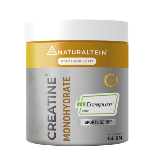 [BRSW2HAHA54AGGTB] NATURALTEIN Creatine Monohydrate (Creapure®) – 150 g | Increases Strength, Muscle Size & Endurance | Unflavoured, Vegan & Pure Micronized Creatine | Fast Recovery & Enhanced Performance