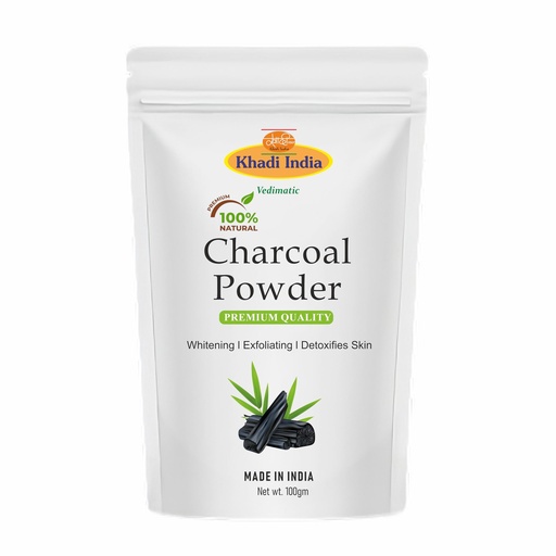 [BRSRAGQ7OIDQGFLL] Khadi 10% Pure Activated Charcoal powder Ideal for face and Skin| Removed dead skin |Coconut Charcoal powder | 100% Natural (100gm., CHARCOAL)