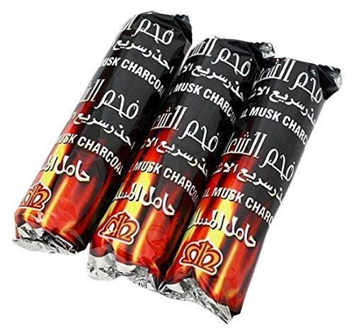 [BRSRAGABOECBSAL5] Magic Charcoal Tablets for Burning Dhoop Oudh Bakhoor and Loban (Pack of 3 (30 Tablets)