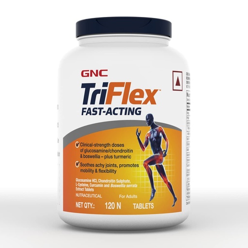 [BRSWGAT6OAHBYYLO] GNC TriFlex Fast Acting | 120 Caplets | 7X Better Joint Health | Soothes Painful Joints | Relieves Stiffness | Provides Mobility Support | Formulated In USA | Contains Glucosamine & Chondroitin