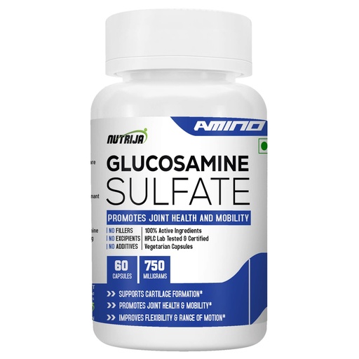 [BRSWGCQEBMCQOCA2] Nutrija GLUCOSAMINE SULFATE 750MG- 60 Capsules