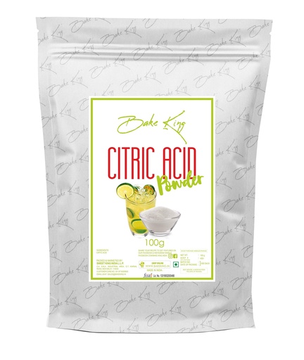 [BRSWY2QBBENBQCAZ] BAKE KING Citric Acid Powder 100G, (CITRUS) Citric Acid for Cleaning Purpose, Citric Acid For Food And Bakery, Food Grade, Citric Acid Powder for Making Malai Peda, Jalebi, Poha Chivda, Dhokla etc