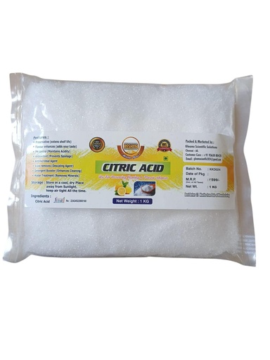 [BRSREYAPB55AMEYZ] Citric Acid|100% Pure Food Grade - (Pack Of 1) - Powder 1kg Pack