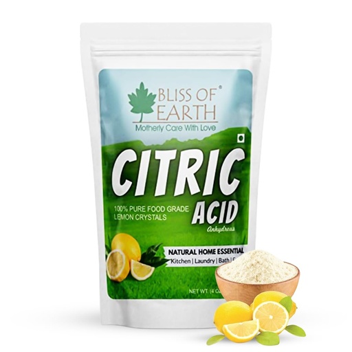 [BRSRMGL5CN5RMHIY] Bliss of Earth Citric Acid Powder For Food 113gm | Anhydrous Lemon Salt For Cleaning Purpose | citric acid powder for cleaning and plant growing
