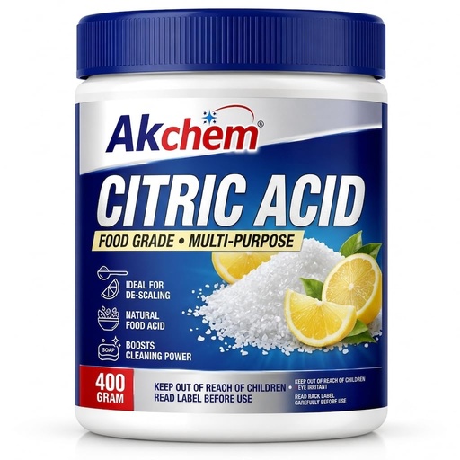 [BRSRYEIZB4BGMHT6] 100% Pure Citric Acid Crystals 400 Grams | Nimbu Sat (Food Grade) | Multiple Purpose Uses For Home and Kitchen | 400 Grams