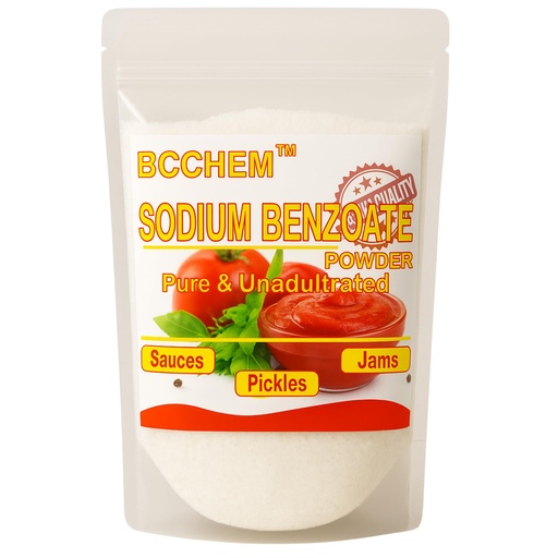 [BRSREAQ3BF7AY33K] BCCHEM sodium benzoate powder-1 kg,Food grade, For pickles,chutneys,sauces,juices
