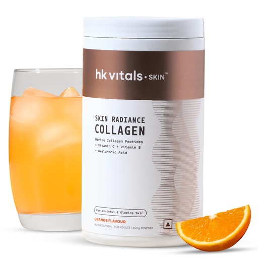 [BRSROBARBAPGAH3O] hk vitals Skin Radiance Marine Collagen Supplement Powder, Orange, 400g