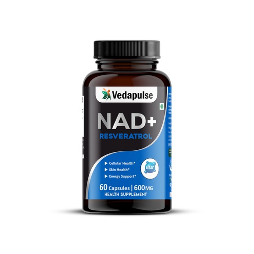 [BRSREHACOJ6AIYLL] NAD+ with Resveratrol | 60 Veg Capsules