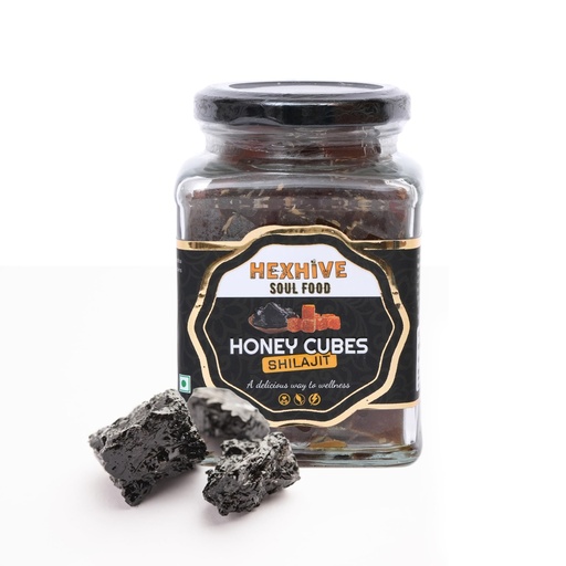 [BRSREBIKDIPB4EL6] Hexhive Shilajit Honey Cubes | Natural Energy & Stamina Support | Pure Honey Infused with Shilajit | No Added Sugar | Ready-to-Use Cubes for Tea, Coffee & Warm Water | Wellness Snack | 300g