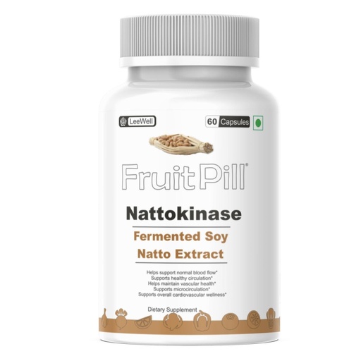 [BRSRGH33CNYWEC36] by LeeWell Nattokinase 4000 FU 200mg, 60 Veg Capsules