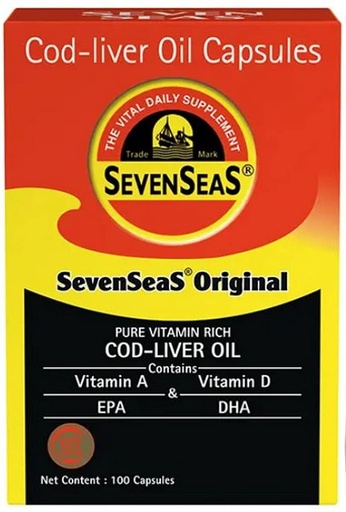 [BRSW2FQZCJ6AI2QU] SEVEN SEAS ORIGINAL - Bottle of 100 Cod Liver Oil Capsules