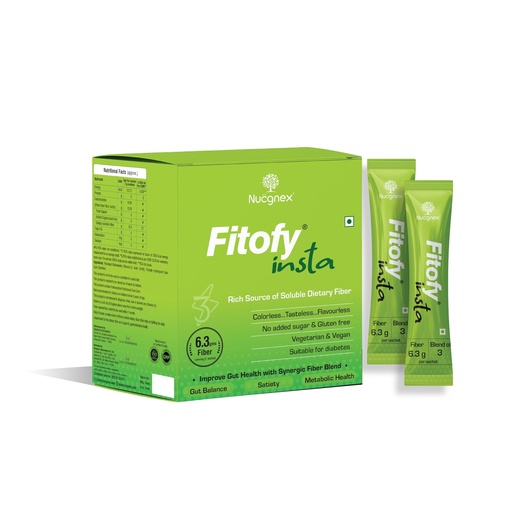 [BRSRYYD4BAFWYDLG] Nucgnex Fitofy Insta, Instant Fiber Sachets, 30 Sachets x 7g (210g)